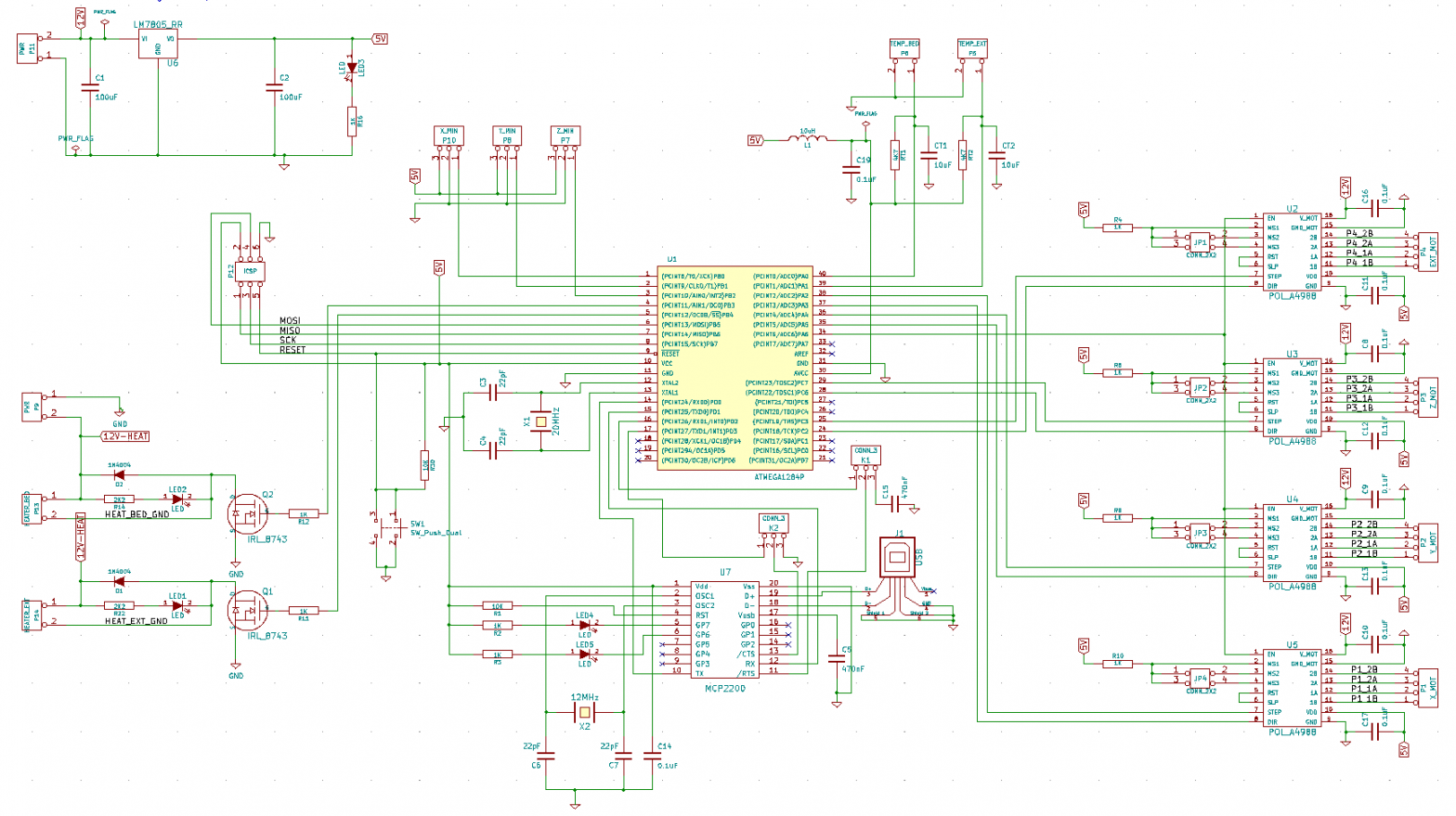 (2013) 3D Printer Control Board